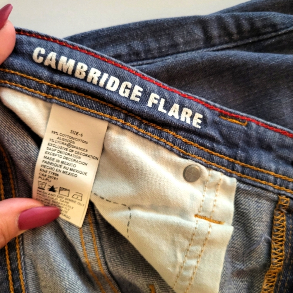 Size 6 Cambridge Flare Denim Jeans